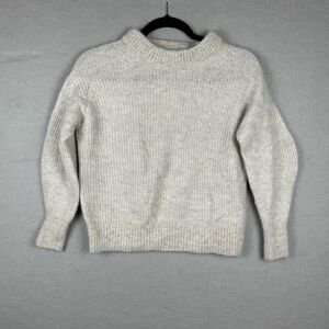 Everlane Cozy Soft Cream Oat Alpaca Crew Neck‎ Sweater